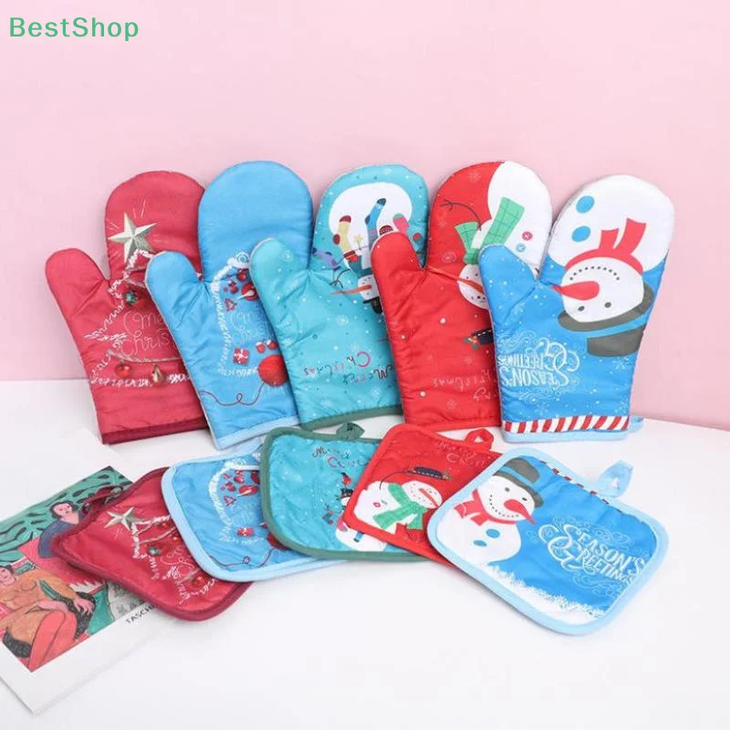 Christmas Oven Gloves Santa Claus Snowman Bell Pattern Insulated Gloves Decorative Gift Home Kitchen Christmas Decoration
Christmas Oven Gloves Santa Claus Snowman Bell Pattern Insulated Gloves Decorative Gift Home Kitchen Christmas Decoration