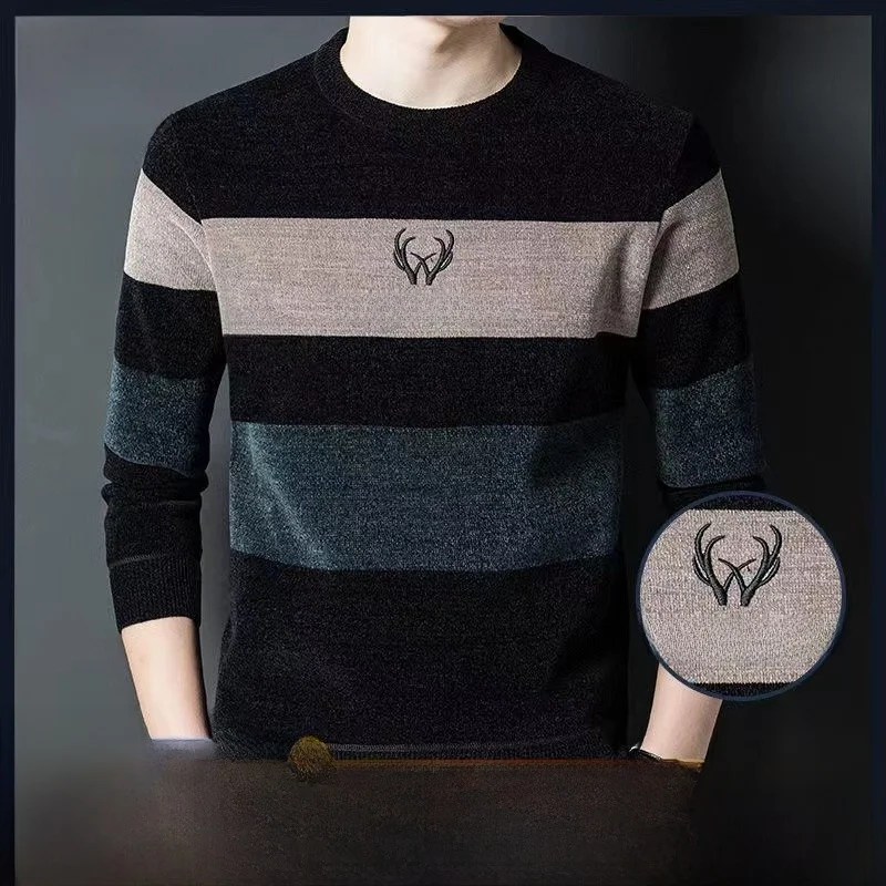 Pierre Cardin Men's Winter Knitted Sweater round Ne Casual Woolen Sweatirt Warm Thiened Long Sve Busin Casual
Pierre Cardin Men's Winter Knitted Sweater round Ne Casual Woolen Sweatirt Warm Thiened Long Sve Busin Casual