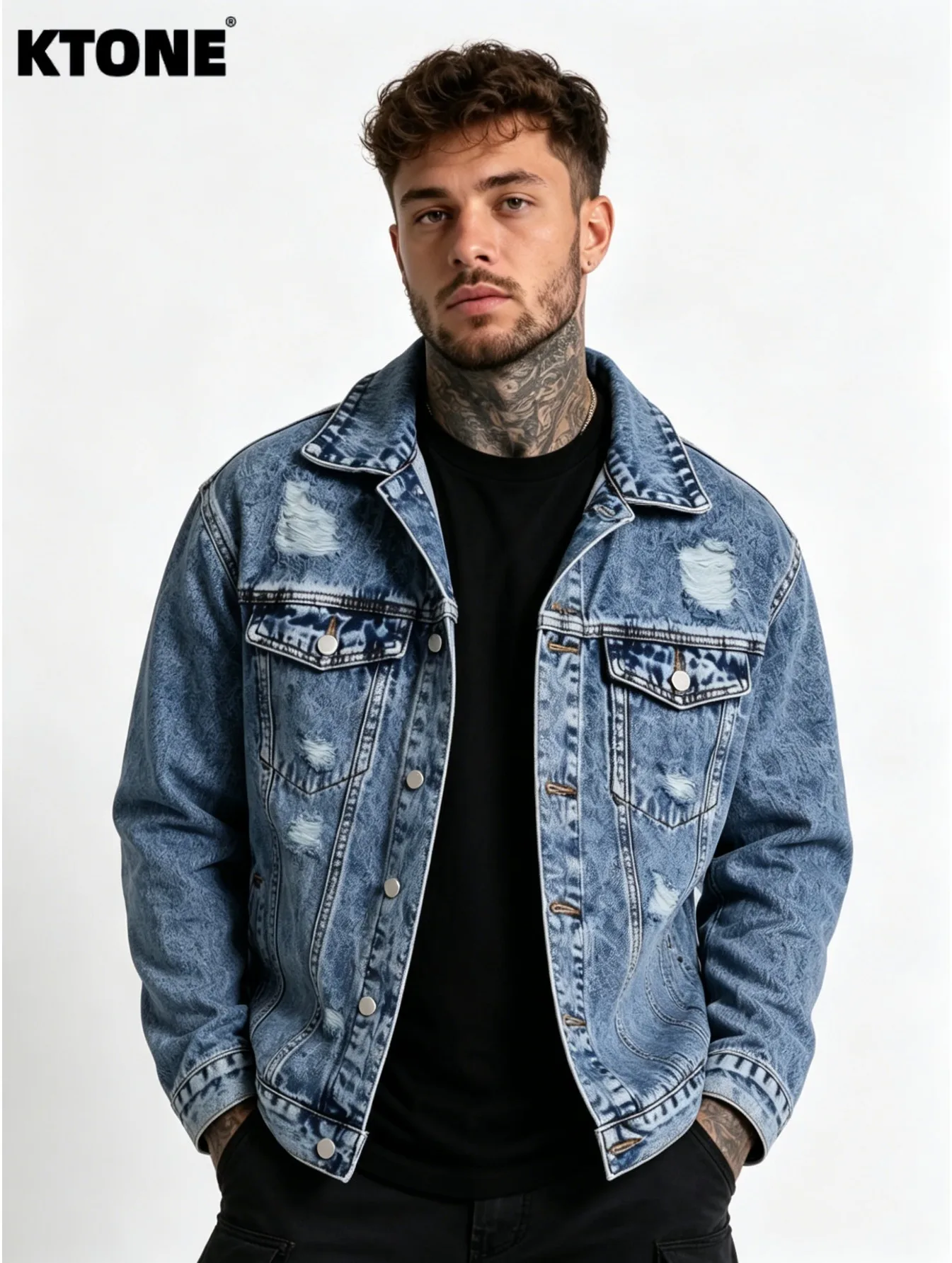 Casual Urban Denim Coat Men’s Stylish Daily Jacket Plain Undecorated All‑Season Wear Non‑Sweatshirt Design
Casual Urban Denim Coat Men’s Stylish Daily Jacket Plain Undecorated All‑Season Wear Non‑Sweatshirt Design