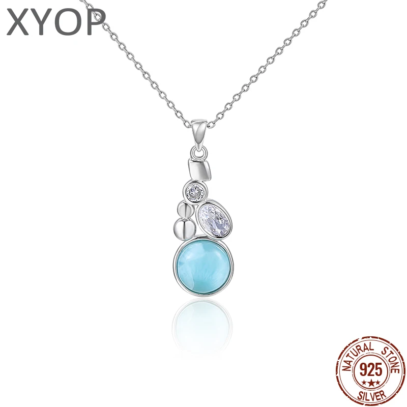 Ювелирные изделия XYOP 2025, серебряный кулон из ларимара 925 пробы, милый внешний вид
Ювелирные изделия XYOP 2025, серебряный кулон из ларимара 925 пробы, милый внешний вид