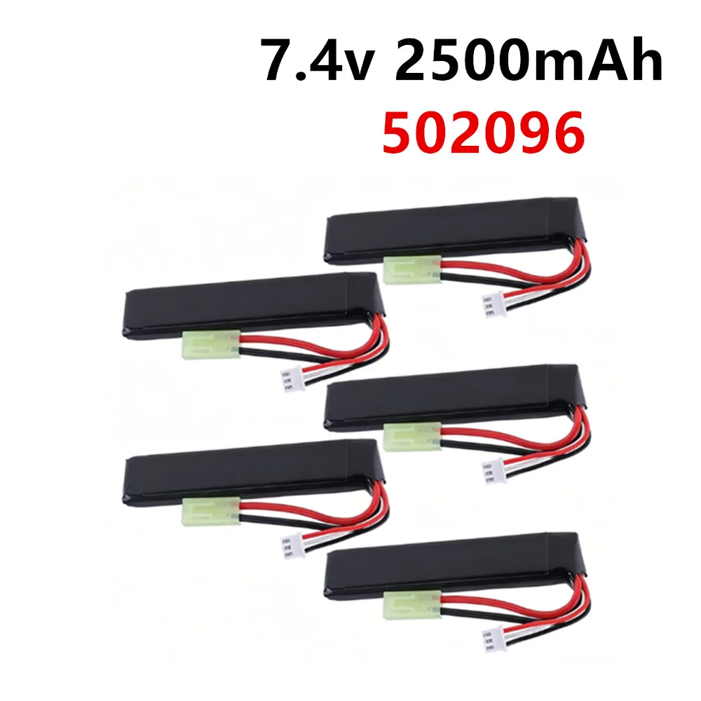 502096 Battery 7.4V 2500mAh For AKKU Mini Airsoft BB Air Pistol Electric Toys Guns Parts 2s Rechargeable Lipo Bateria
502096 Battery 7.4V 2500mAh For AKKU Mini Airsoft BB Air Pistol Electric Toys Guns Parts 2s Rechargeable Lipo Bateria