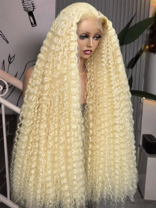 613 Curly Honey Blonde Lace Front Human Hair Wigs Loose Deep Wave 13x6 13×4 HD Water Wave Color Transparent Lace Frontal Wigs
613 Curly Honey Blonde Lace Front Human Hair Wigs Loose Deep Wave 13x6 13×4 HD Water Wave Color Transparent Lace Frontal Wigs