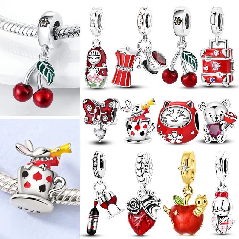 2026 925 Sterling Silver Charms Beads Pendant Red Cherry Strawberry Panda Charms Fit Original Bracelet Women's DIY Jewelry Gift
2026 925 Sterling Silver Charms Beads Pendant Red Cherry Strawberry Panda Charms Fit Original Bracelet Women's DIY Jewelry Gift