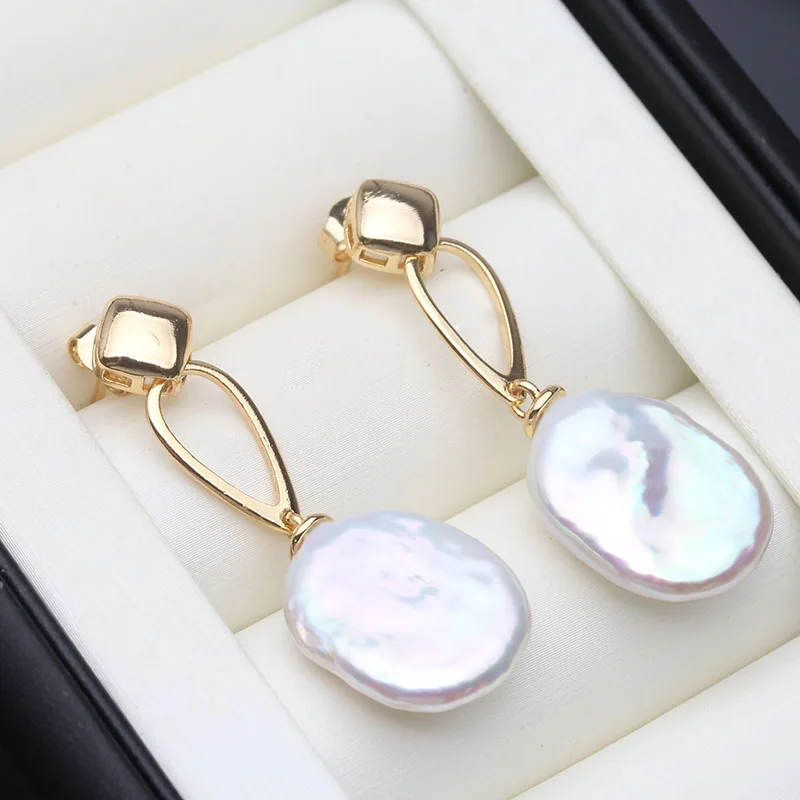 Real Original Natural Big Baroque Pearl Earrings For Women,Gold Plated Pearl Drop Earring Wife Mothers Annniversary Gift White
Real Original Natural Big Baroque Pearl Earrings For Women,Gold Plated Pearl Drop Earring Wife Mothers Annniversary Gift White