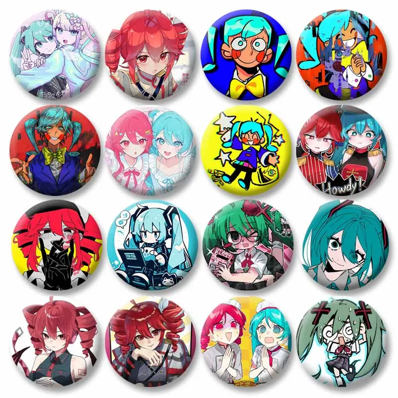 Virtual Singers Button Pins Cartoon Girls Badge Custom Tinplate Round Brooch on Clothes Bag Accessories Jewelry Gift for Friends
Virtual Singers Button Pins Cartoon Girls Badge Custom Tinplate Round Brooch on Clothes Bag Accessories Jewelry Gift for Friends