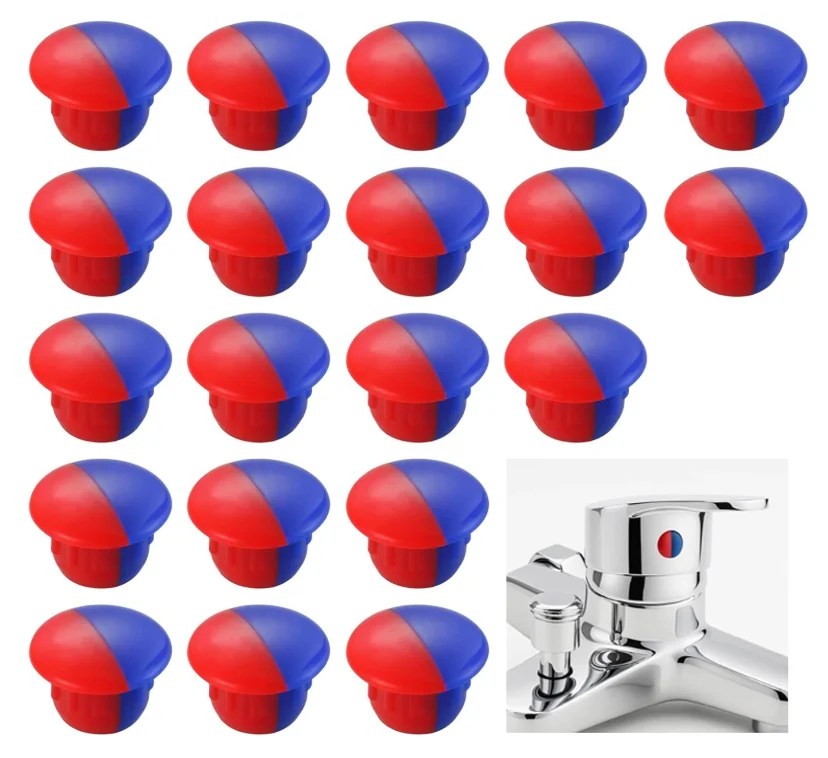 20Pcs Hot Cold Faucet Button Caps Clear Water Tap Indicator for Kitchen Bathroom Faucet Knob Decoration Cold Hot Signs
20Pcs Hot Cold Faucet Button Caps Clear Water Tap Indicator for Kitchen Bathroom Faucet Knob Decoration Cold Hot Signs