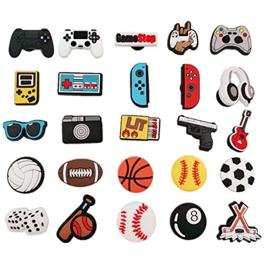 25 30 Pieces Sports Shoe Charms for Boys Men Video Game Camping Fishing Clogs Shoe Decorations Charms Accessories for Party Fav
25 30 Pieces Sports Shoe Charms for Boys Men Video Game Camping Fishing Clogs Shoe Decorations Charms Accessories for Party Fav