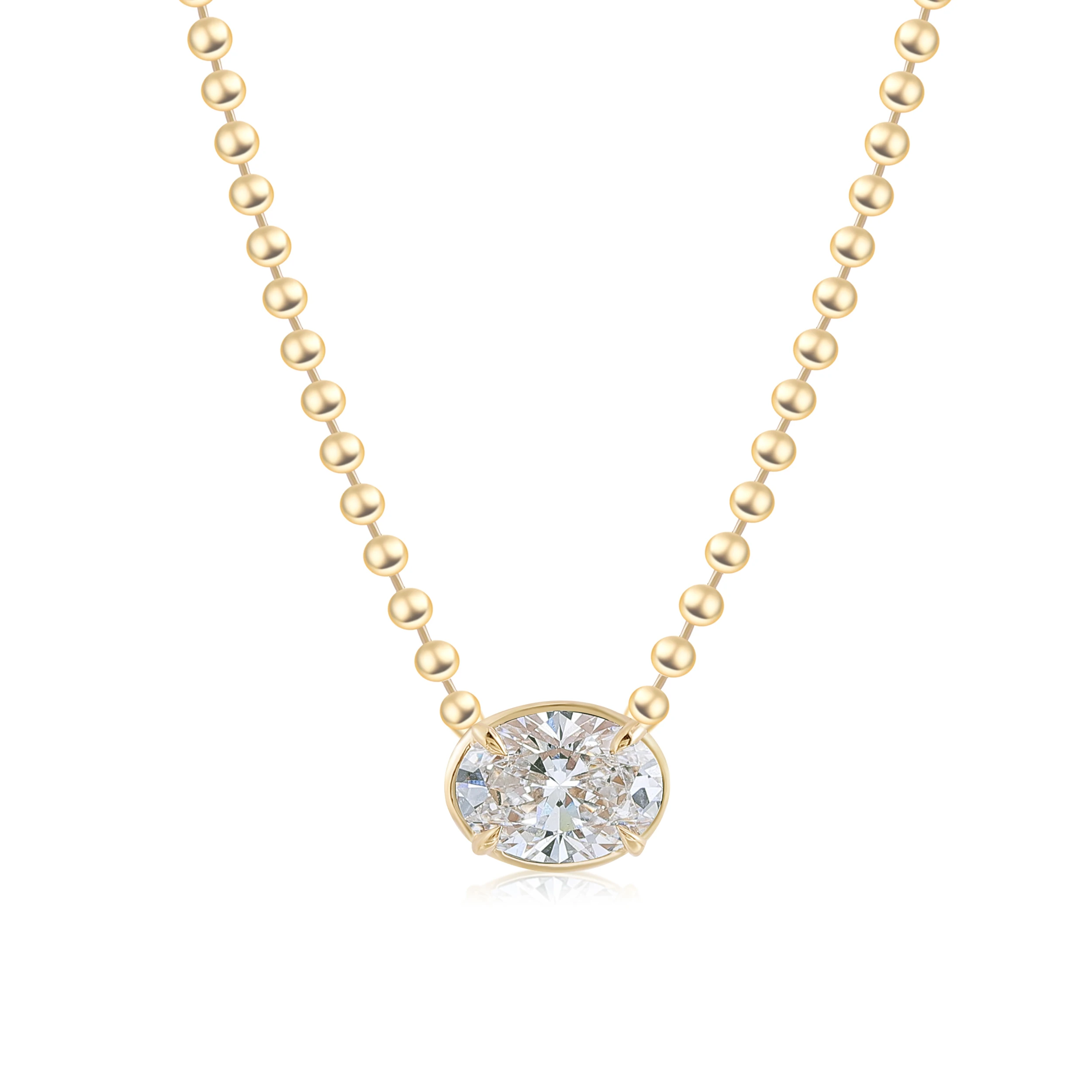 Provence Jewelry Lab Diamond 18K Gold Sparkling Tennis Necklace with Round Cut Tennis Chain Anniversary Birthday Gift for Women
Provence Jewelry Lab Diamond 18K Gold Sparkling Tennis Necklace with Round Cut Tennis Chain Anniversary Birthday Gift for Women