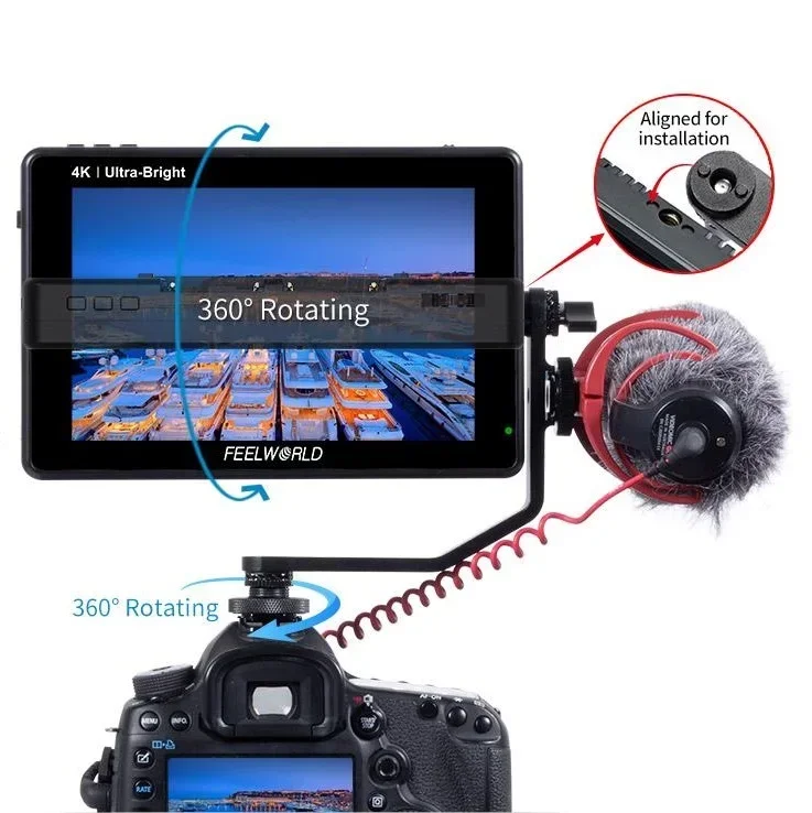 2026 FEELWORLD LUT7S PRO 7 Inch 2200nits 3D LUT Touch Screen DSLR Camera Field 4K HDM Input Output 1920X1200 SDI
2026 FEELWORLD LUT7S PRO 7 Inch 2200nits 3D LUT Touch Screen DSLR Camera Field 4K HDM Input Output 1920X1200 SDI