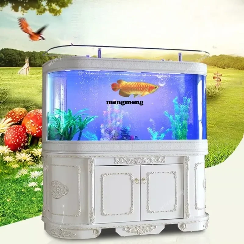 M138 Creative European fish tank aquarium medium round glass large goldfish tank
M138 Creative European fish tank aquarium medium round glass large goldfish tank