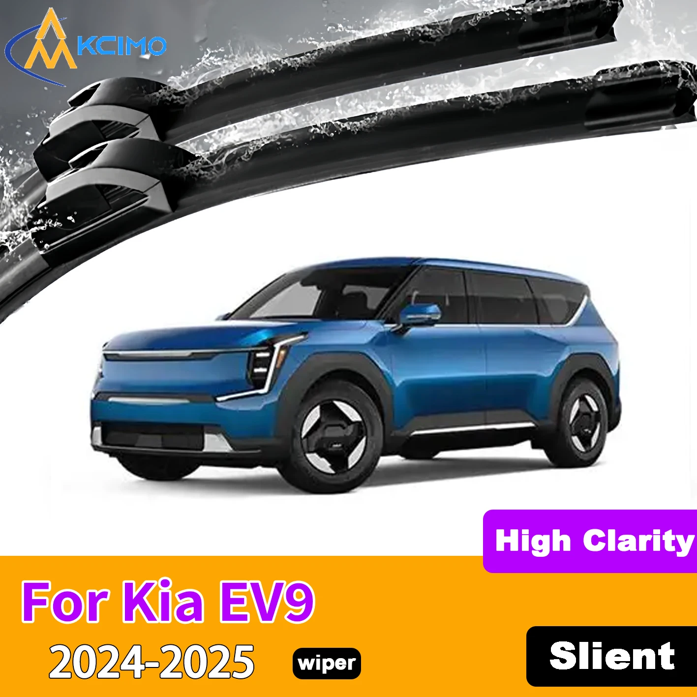 KCIMO 2PCS Front Windshield Wiper Blades For Kia EV9 2024-2025 Rubber Full Coverage Wiping Silent Wiper Blades
KCIMO 2PCS Front Windshield Wiper Blades For Kia EV9 2024-2025 Rubber Full Coverage Wiping Silent Wiper Blades