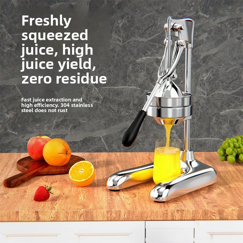 HYS Stainless Steel Manual Juicer Household Orange Juice Lemon Fruit Handmade Pomegranate Juice Press Commercial
HYS Stainless Steel Manual Juicer Household Orange Juice Lemon Fruit Handmade Pomegranate Juice Press Commercial