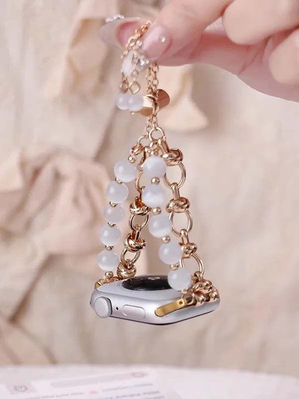 Cat's Eye Stone Chain Compatible with iWatch Strap 38mm 40mm 41mm 42mm 44mm 45mm 49mm Fashion Strap
Cat's Eye Stone Chain Compatible with iWatch Strap 38mm 40mm 41mm 42mm 44mm 45mm 49mm Fashion Strap
