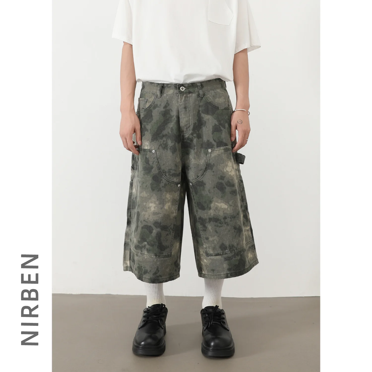 American Vintage New Men's Loose Straight Casual Trendy Simple Basic Daily Camouflage Cargo Denim Shorts Male Bottom Clothes
American Vintage New Men's Loose Straight Casual Trendy Simple Basic Daily Camouflage Cargo Denim Shorts Male Bottom Clothes