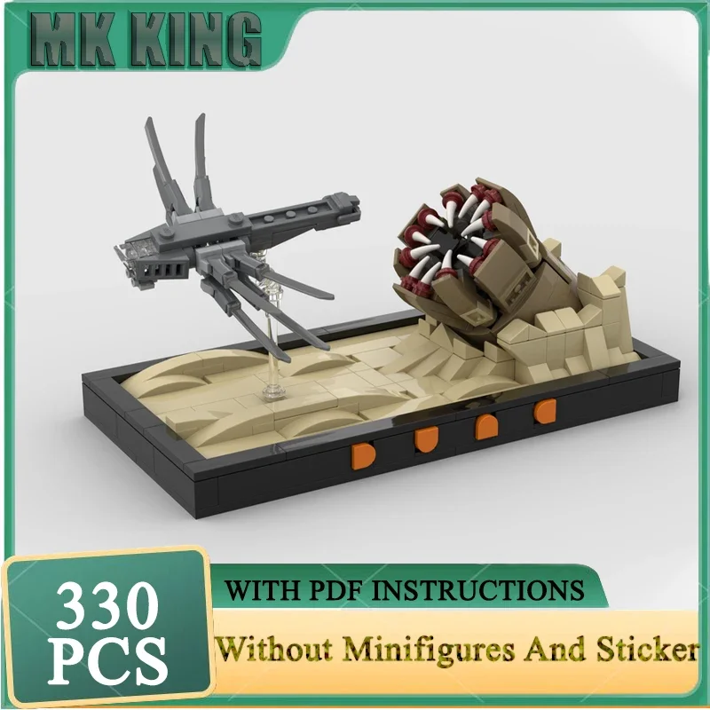 Moc Building Bricks Dune Sandworm Attack Diorama Technology Modular Star Movies Model Blocks Gift Toy DIY Sets Assembly
Moc Building Bricks Dune Sandworm Attack Diorama Technology Modular Star Movies Model Blocks Gift Toy DIY Sets Assembly