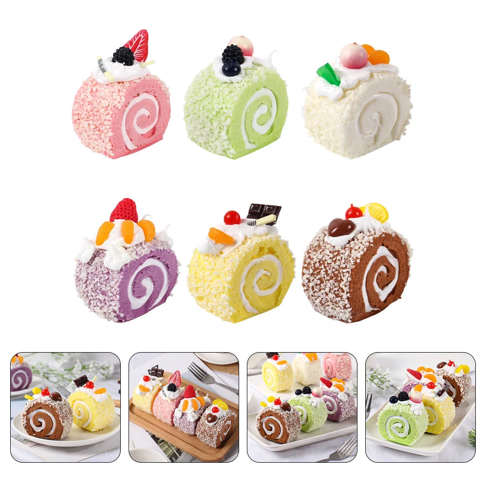 6 Pcs Simulation Cake Artificial Household Props for Photography Magnet Faux Model
6 Pcs Simulation Cake Artificial Household Props for Photography Magnet Faux Model