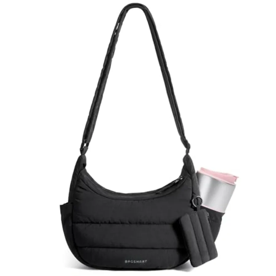 BAGSMART Crossbody Purses for Women with Adjustable Strap, Small Puffer Hobo Bags, Compact Fluffy Shoulder Handbags Pouch
BAGSMART Crossbody Purses for Women with Adjustable Strap, Small Puffer Hobo Bags, Compact Fluffy Shoulder Handbags Pouch