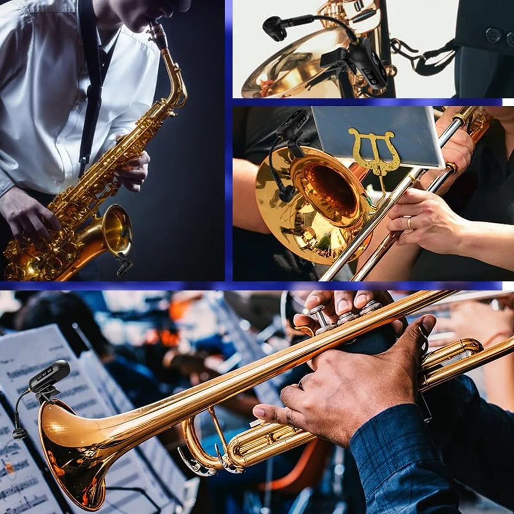 AB31-2-In-1 UHF Saxophone Microphone System, Wireless Microphone Transmitter Receiver 100 Ft Transmission Guitar Audio Mixer
AB31-2-In-1 UHF Saxophone Microphone System, Wireless Microphone Transmitter Receiver 100 Ft Transmission Guitar Audio Mixer