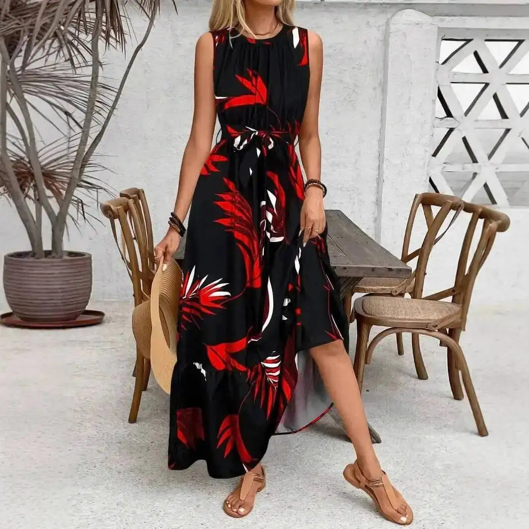 and Elegant Women's Fashionable Round Neck Strapless Waist Belt Plus Long Dress Ladies 2025 Party Summer Elegantes Casual Y2k
and Elegant Women's Fashionable Round Neck Strapless Waist Belt Plus Long Dress Ladies 2025 Party Summer Elegantes Casual Y2k