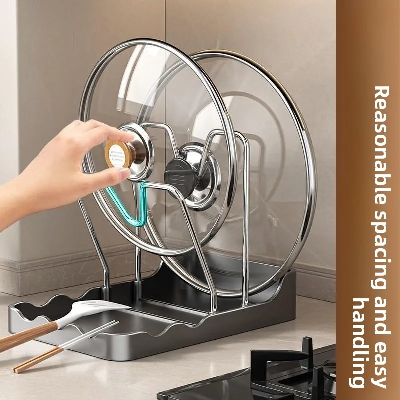 Pot lid rack, kitchen countertop rack, household spatula rack, multi-functional lid drain storage artifact
Pot lid rack, kitchen countertop rack, household spatula rack, multi-functional lid drain storage artifact