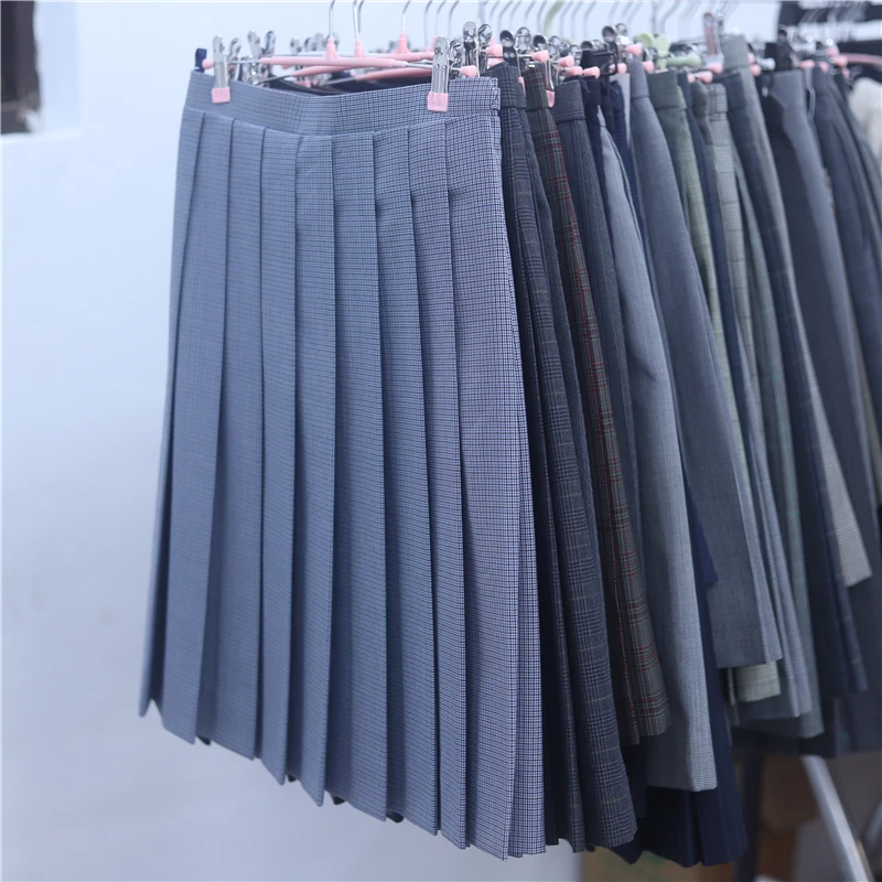 Japanese Style Short Skirt Gingham Plaid Box Pleat Vintage School Uniform Fine Patterned Skirt Q8 Spring Summer Autumn Winter
Japanese Style Short Skirt Gingham Plaid Box Pleat Vintage School Uniform Fine Patterned Skirt Q8 Spring Summer Autumn Winter