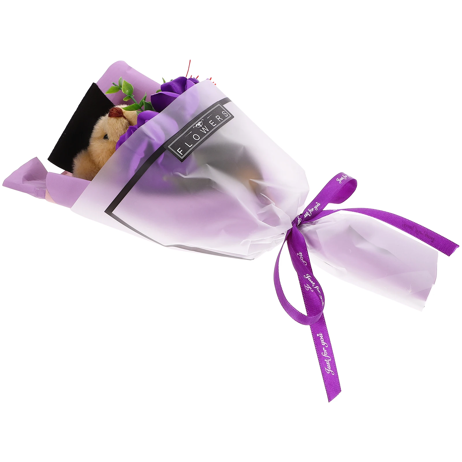 Graduation Bear Bouquet Purple Plastic Flower Accessory Graduates Party Favor Decorative nament Creative Gifts
Graduation Bear Bouquet Purple Plastic Flower Accessory Graduates Party Favor Decorative nament Creative Gifts