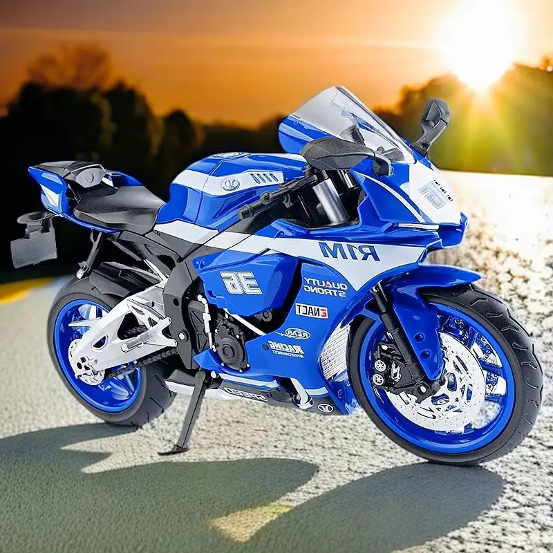 1/9 Yamaha R1M alloy motorcycle model simulation large locomotive sound and light sliding toy car
1/9 Yamaha R1M alloy motorcycle model simulation large locomotive sound and light sliding toy car