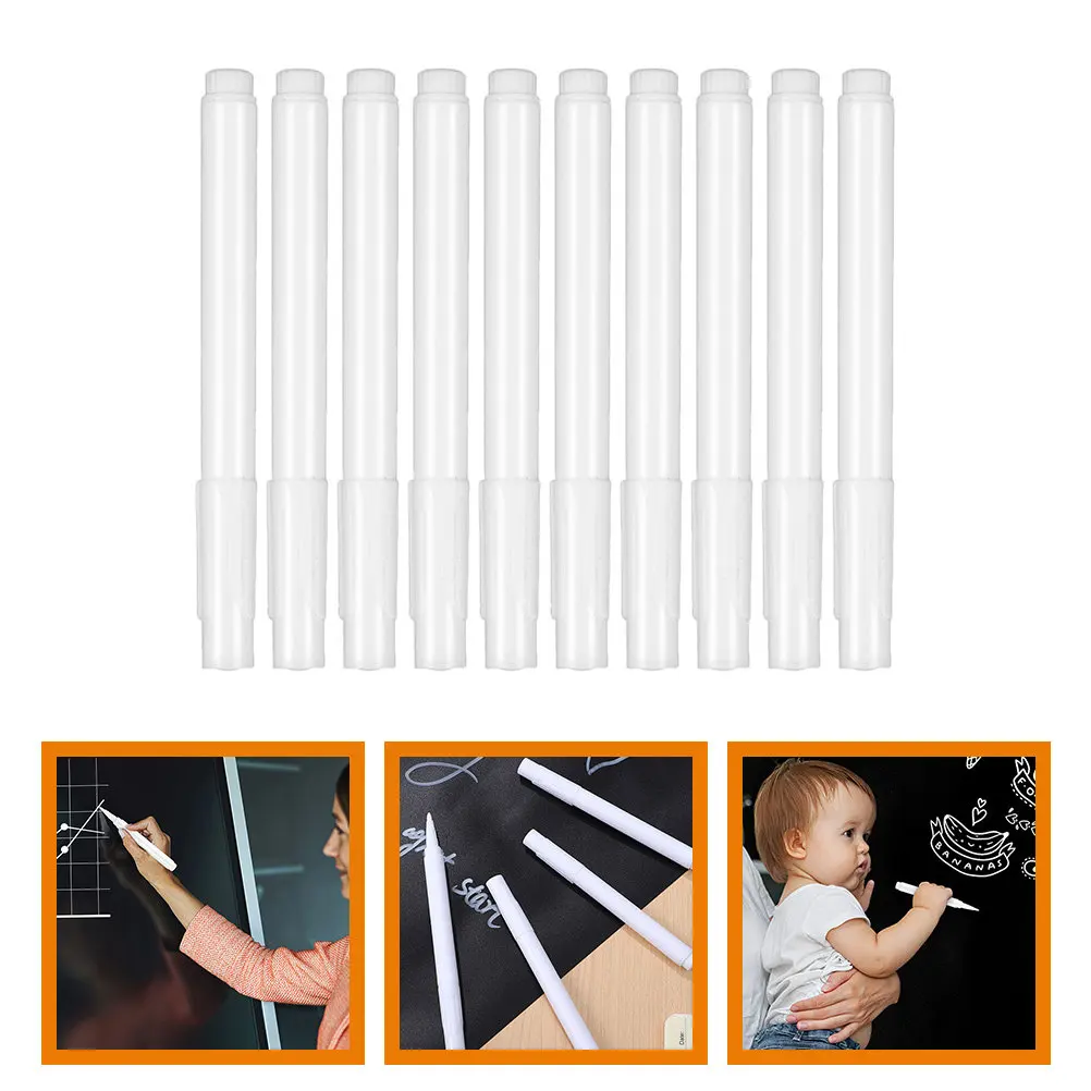 10Pcs White Liquid Chalk Markers Erasable Pens for Blackboard Glass Window Drawing Supplies White Chalk Markers
10Pcs White Liquid Chalk Markers Erasable Pens for Blackboard Glass Window Drawing Supplies White Chalk Markers