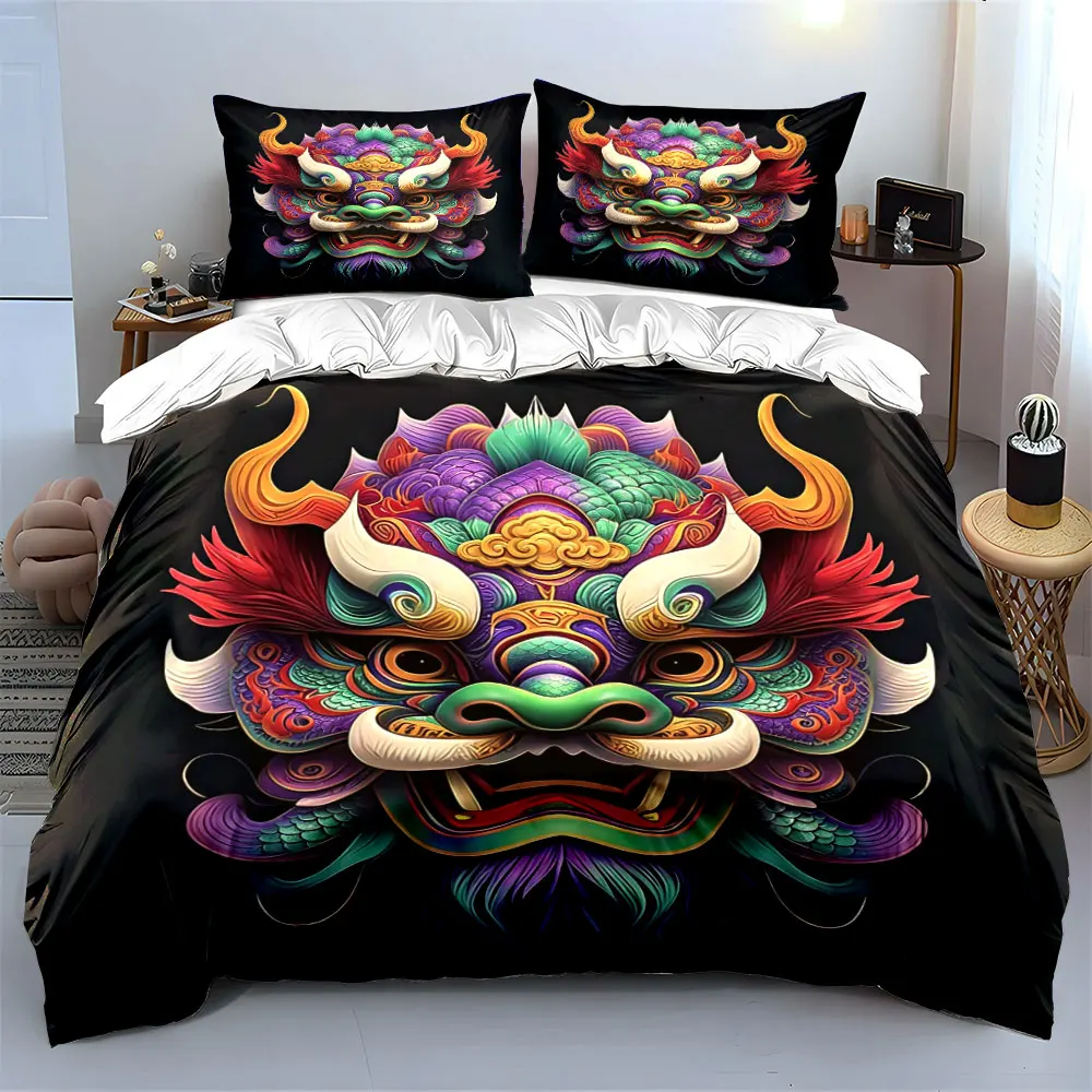 "Dragon Decor Three-Piece Set" Soft Comfortable Duvet Cover Bedding Set Included 1*Duvet Cover & 2*Pillowcases, gift
"Dragon Decor Three-Piece Set" Soft Comfortable Duvet Cover Bedding Set Included 1*Duvet Cover & 2*Pillowcases, gift