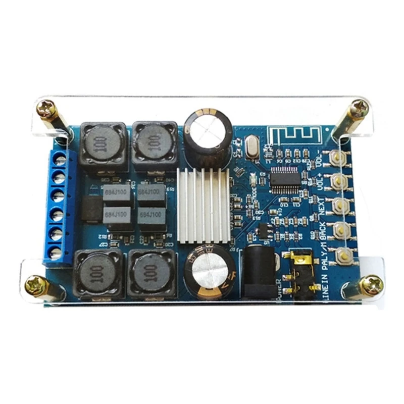 Bluetooth-совместимый цифровой модуль модуля усилителя мощности 50wx2 Двойной трек-модуль модуль модуля мощности модуля
Bluetooth-совместимый цифровой модуль модуля усилителя мощности 50wx2 Двойной трек-модуль модуль модуля мощности модуля