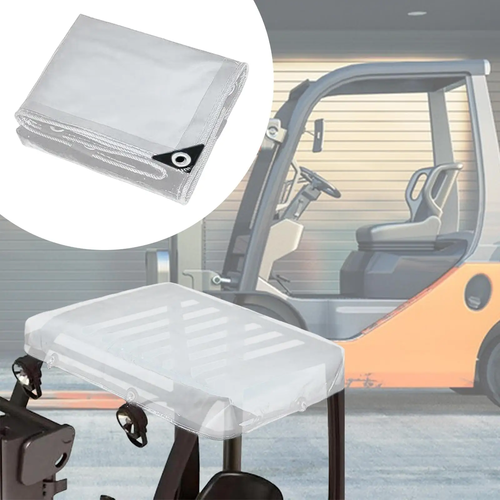 Forklift Cover Rain Canopy Cover Sun Protection Rainproof Transparent Easy Installation 53" x 45" Waterproof Universal
Forklift Cover Rain Canopy Cover Sun Protection Rainproof Transparent Easy Installation 53" x 45" Waterproof Universal