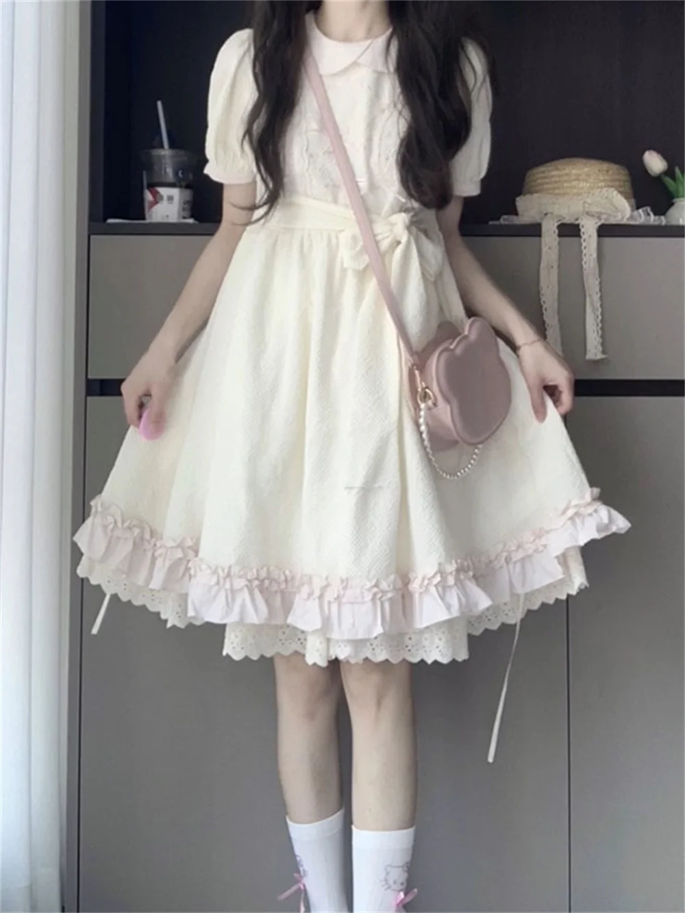 Kawaii School Girl Style Pleated Skirt Dress Women Summer Pear Shape Bubble Sleeve Puffy Dress Sweet High Waist Gingham Plaid
Kawaii School Girl Style Pleated Skirt Dress Women Summer Pear Shape Bubble Sleeve Puffy Dress Sweet High Waist Gingham Plaid