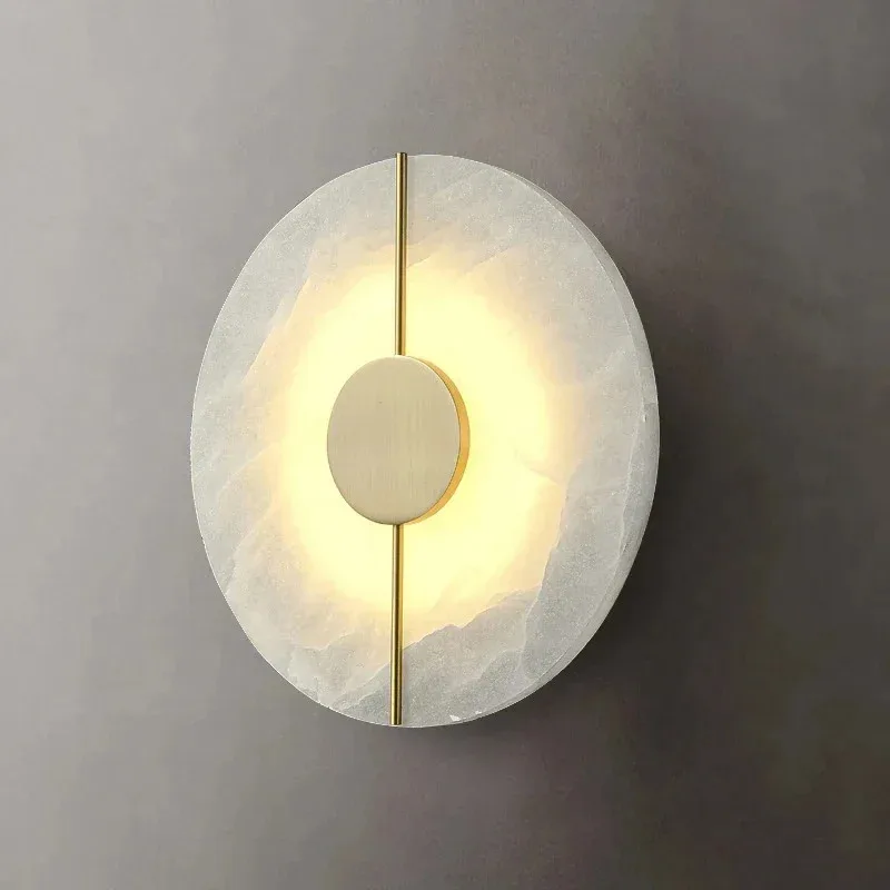 Modern Round Wall Lamp Marble Stone Indoor Living Room Bedroom Bedside Kitchen Light Corridor Home Decoration Lighting
Modern Round Wall Lamp Marble Stone Indoor Living Room Bedroom Bedside Kitchen Light Corridor Home Decoration Lighting