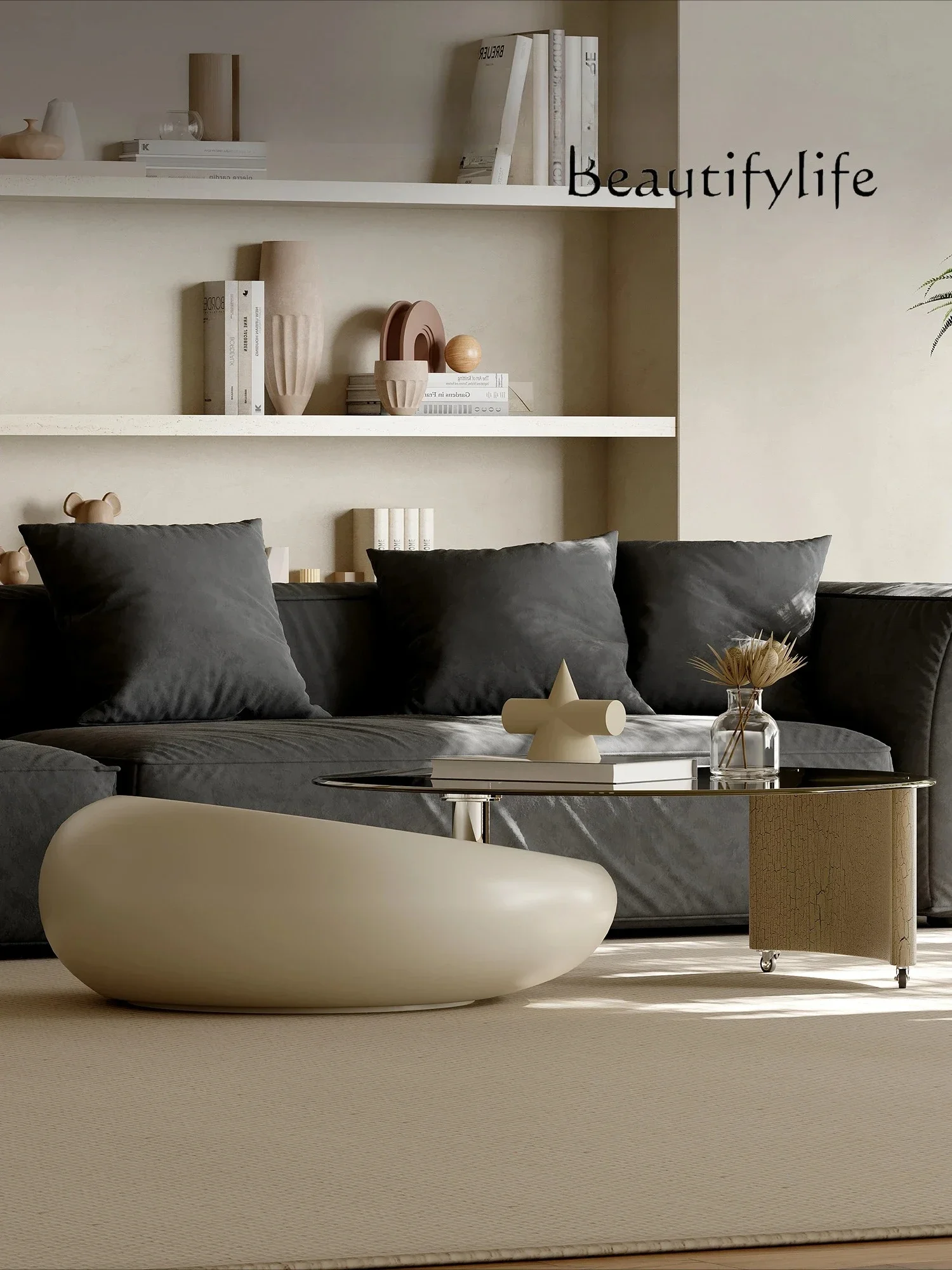 yj5 Italian minimalist rotating coffee table designer creative round paint high-end small apartment living room home
yj5 Italian minimalist rotating coffee table designer creative round paint high-end small apartment living room home