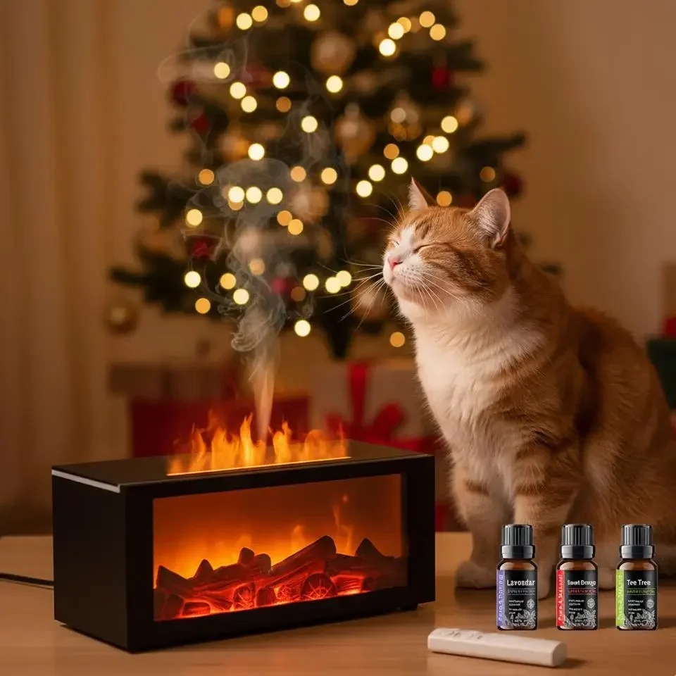 300ml Essential Oil Diffuser with Colorful Flame, Aromatherapy Machine, Air Humidifier, Auto-Off, Timer & Remote Control for Hom
300ml Essential Oil Diffuser with Colorful Flame, Aromatherapy Machine, Air Humidifier, Auto-Off, Timer & Remote Control for Hom