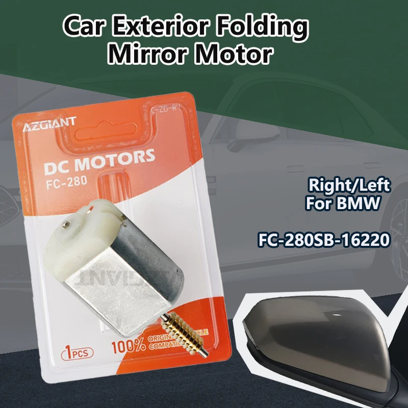 Car Exterior Auxiliary power folding mirror motor For BMW X1 E84/X3 G01 G08 F97 F25/X4 G02 F26 F98/X5 F15 F16 E70/X6 E71/X7 G07
Car Exterior Auxiliary power folding mirror motor For BMW X1 E84/X3 G01 G08 F97 F25/X4 G02 F26 F98/X5 F15 F16 E70/X6 E71/X7 G07