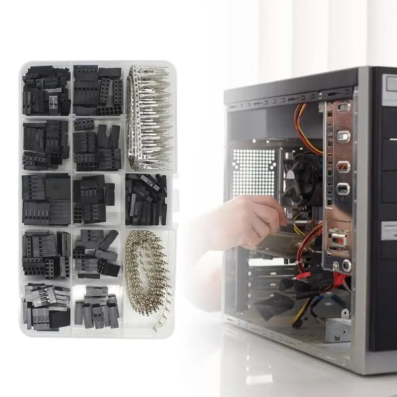 652F 620Pcs 2.54MM Wire Jumper Pin Header Connector Housing Kits Male/Female Housing Pin Header Crimp Terminals Adapter
652F 620Pcs 2.54MM Wire Jumper Pin Header Connector Housing Kits Male/Female Housing Pin Header Crimp Terminals Adapter