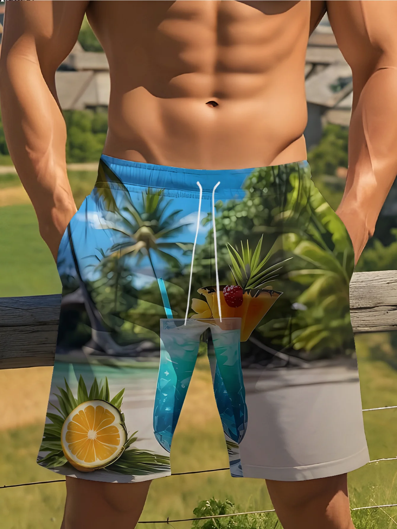 Men Hawaiian Tropical Print Beach Shorts Palm Tree Pineapple Starfish Drawstring Waist Quick Dry Swim Trunks Board Shorts 2026
Men Hawaiian Tropical Print Beach Shorts Palm Tree Pineapple Starfish Drawstring Waist Quick Dry Swim Trunks Board Shorts 2026
