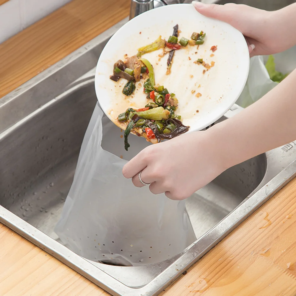 60Pcs Garbage Draining Bags Kitchen Sink Filter High Mesh Density Disposable Waste Strainer for Food Scraps and Vegetable
60Pcs Garbage Draining Bags Kitchen Sink Filter High Mesh Density Disposable Waste Strainer for Food Scraps and Vegetable