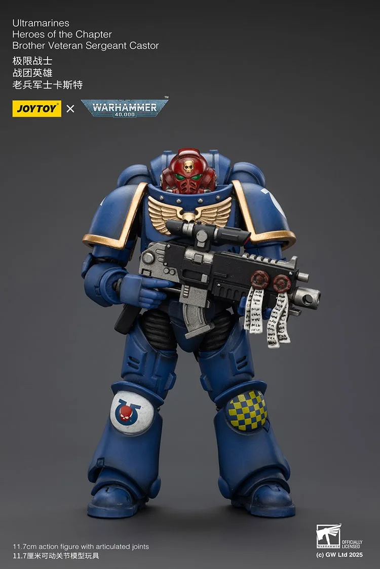 JOYTOY Warhammer 40k Ultramarines Heroes Of The Chapter Brother Veteran Sergeant Castor Action Figures Doll Collection Model
JOYTOY Warhammer 40k Ultramarines Heroes Of The Chapter Brother Veteran Sergeant Castor Action Figures Doll Collection Model