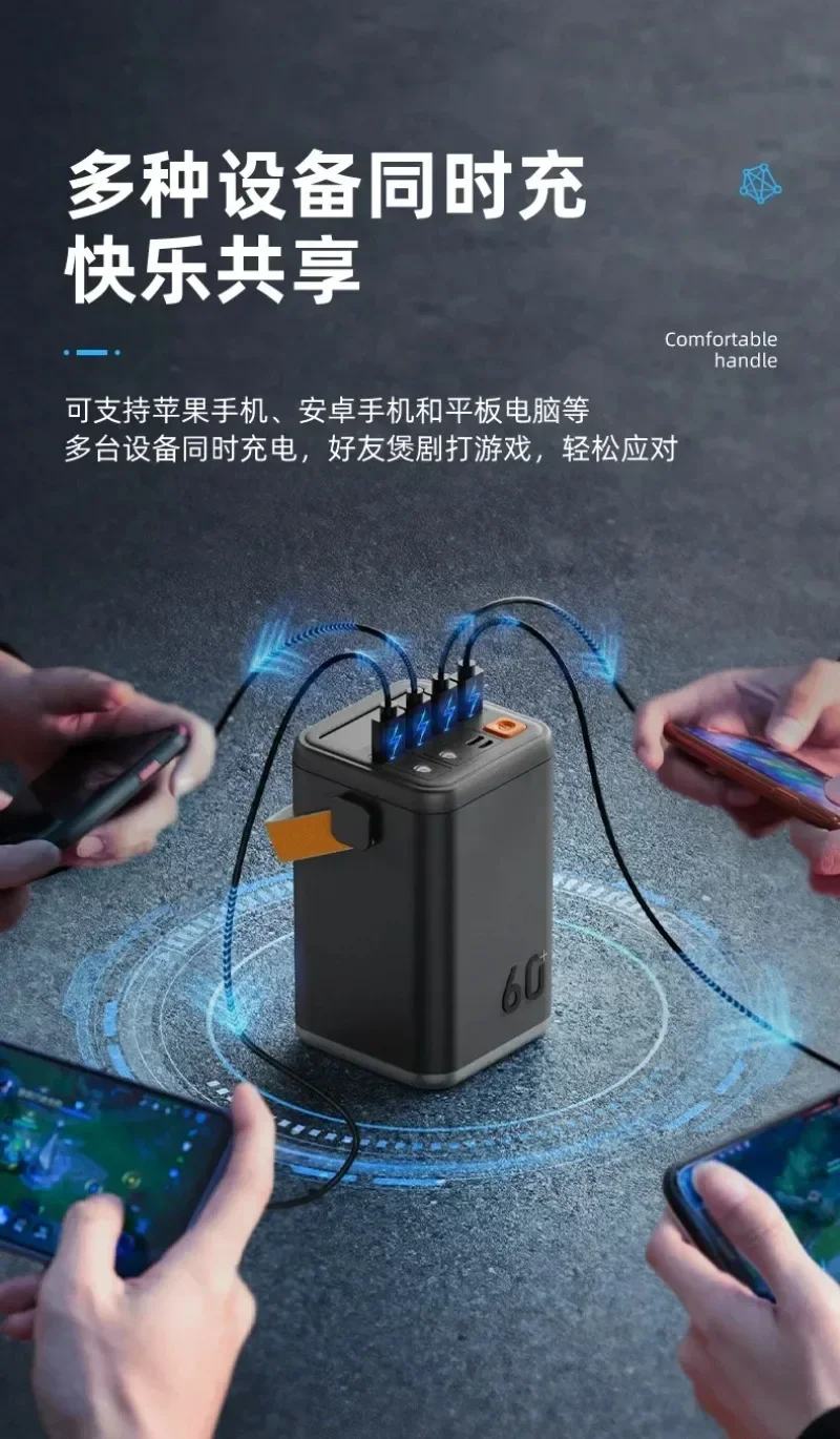 Pd20w Large Capacity Portable Power 200 Wh60000mah Long Endurance Mobile Power Outdoor Energy Storage Power Supply
Pd20w Large Capacity Portable Power 200 Wh60000mah Long Endurance Mobile Power Outdoor Energy Storage Power Supply