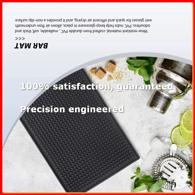 3 Pack Black Bar Mat Spill Mat Glass Drying Mat Cocktail Mixing Service Mat for Counter Top(12inch(L) x 6inch(W))-A79M
3 Pack Black Bar Mat Spill Mat Glass Drying Mat Cocktail Mixing Service Mat for Counter Top(12inch(L) x 6inch(W))-A79M