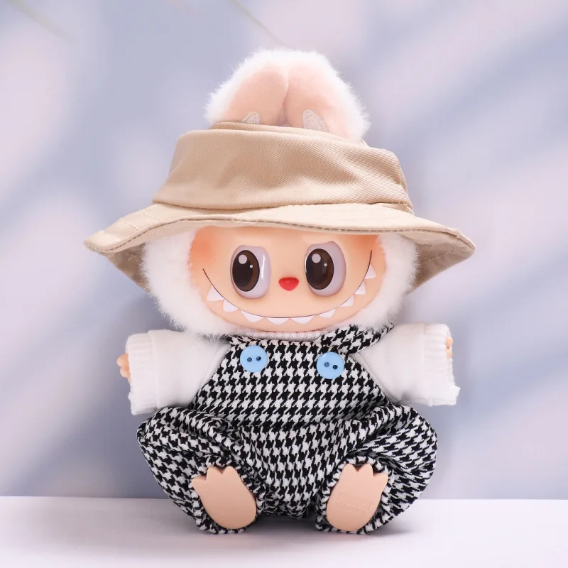 For 17cm V1V2 Pendant Labubu Clothes Thousand Bird Grid Strap Pants Set Labubu Cute Doll Clothes Decoration Game Toys
For 17cm V1V2 Pendant Labubu Clothes Thousand Bird Grid Strap Pants Set Labubu Cute Doll Clothes Decoration Game Toys