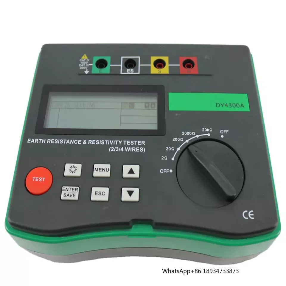 Duoyi Dy4300a 4 Lines LED Display Soil Resistivity Meter Tester Megohmmeter Earth Resistance Tester 0.05-20.99K Ohm
Duoyi Dy4300a 4 Lines LED Display Soil Resistivity Meter Tester Megohmmeter Earth Resistance Tester 0.05-20.99K Ohm