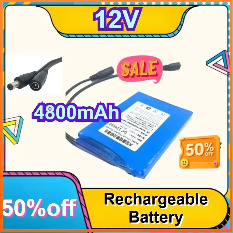 12V 4800mAh Slim Lipo Rechargeable Battery Portable Power Cell for Mini Electronic Equipment
12V 4800mAh Slim Lipo Rechargeable Battery Portable Power Cell for Mini Electronic Equipment