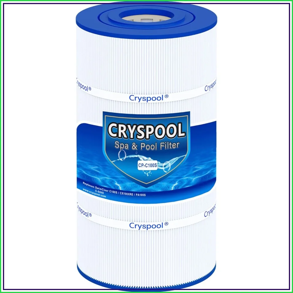 100 Sq. Ft Pool Filter Cartridge, 19-5/8" Length, Compatible with C100S, PA100S, CX100XRE, SwimClear, C-9440, 1 Pack
100 Sq. Ft Pool Filter Cartridge, 19-5/8" Length, Compatible with C100S, PA100S, CX100XRE, SwimClear, C-9440, 1 Pack