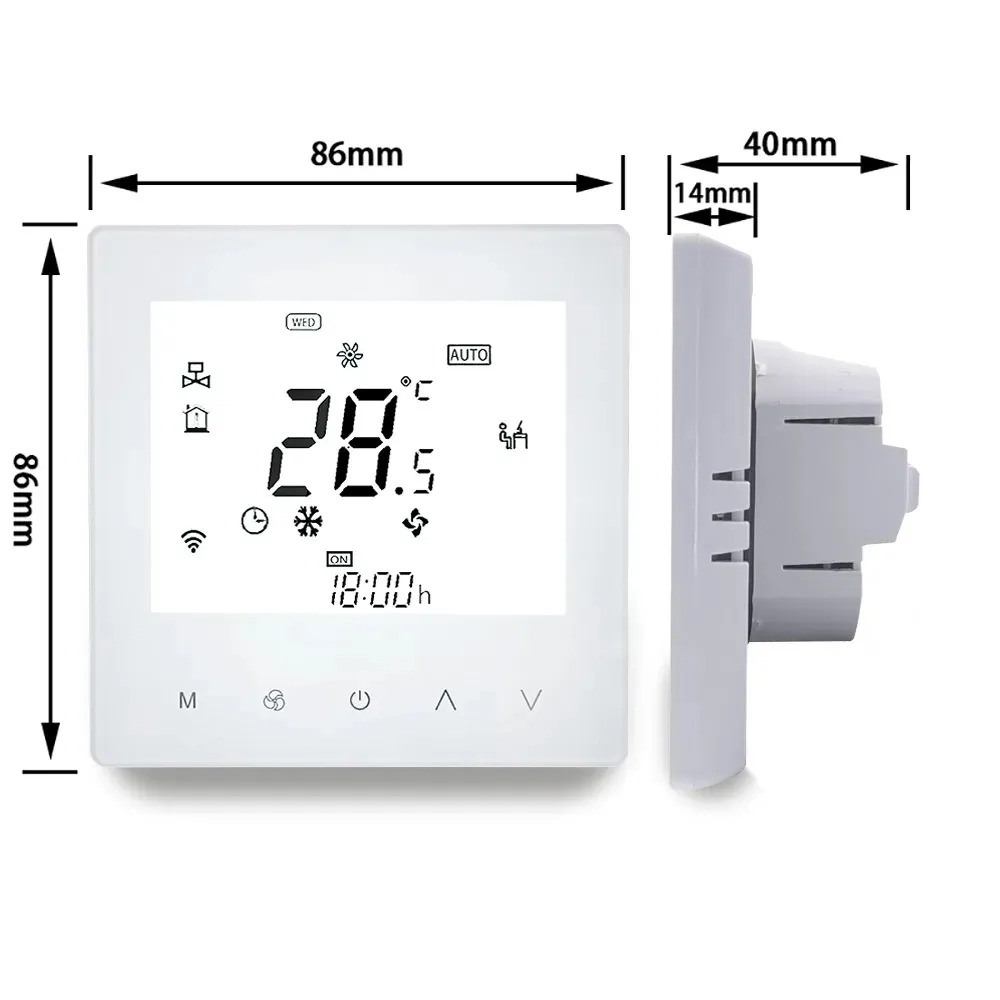 Умный термостат WiFi, регулятор температуры, комнатный умный термостат, пульт дистанционного управления,
Умный термостат WiFi, регулятор температуры, комнатный умный термостат, пульт дистанционного управления,
