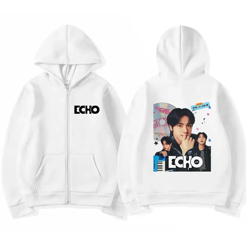 K-Pop Fan Merch Jin Tour Echo Album 2025 Printed Hoodie new Men Women's vintage Coat Zip Up Jacket fashion Hip Hop Sweatshirts
K-Pop Fan Merch Jin Tour Echo Album 2025 Printed Hoodie new Men Women's vintage Coat Zip Up Jacket fashion Hip Hop Sweatshirts