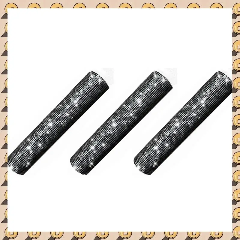 A003 3X Mic Handle Cover,Sparkly Bling Rhinestones Mic Handle Sleeve For Party&TV Show,For Most Wireless Microphones, Black
A003 3X Mic Handle Cover,Sparkly Bling Rhinestones Mic Handle Sleeve For Party&TV Show,For Most Wireless Microphones, Black