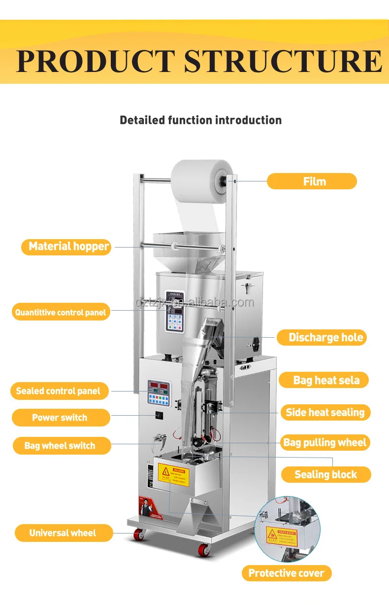 TianZe 200g Automatic Food Grain Ground Coffee Packaging Machine for Price
TianZe 200g Automatic Food Grain Ground Coffee Packaging Machine for Price